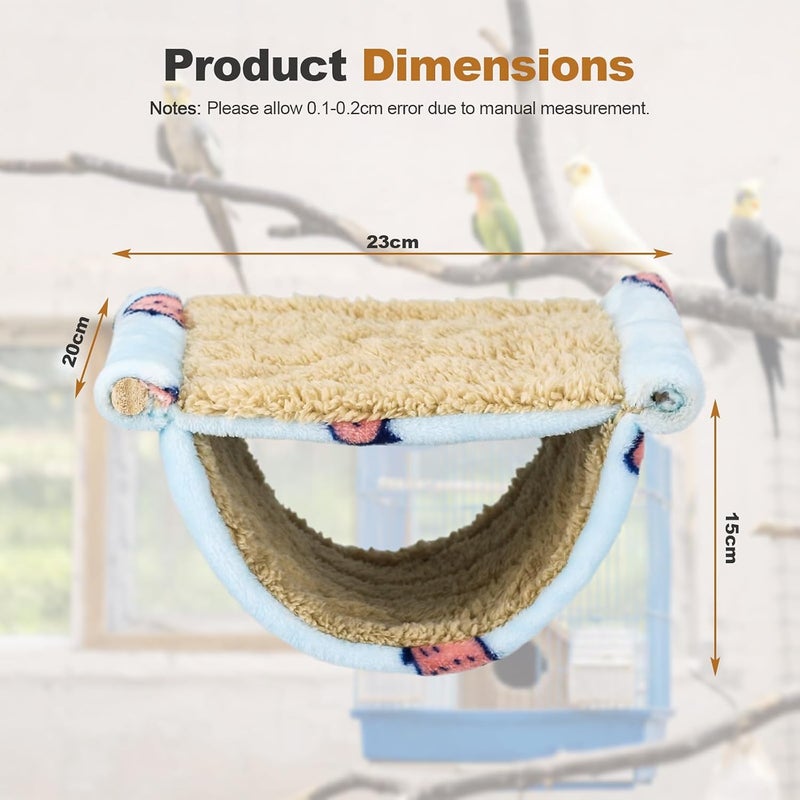Cama para pájaros para jaula colgante, hamaca para acurrucarse, cabaña, tienda de campaña de loro, juguete para rodar de pájaros, perca para periquitos, cacatúa, pinzón conures - Image 3
