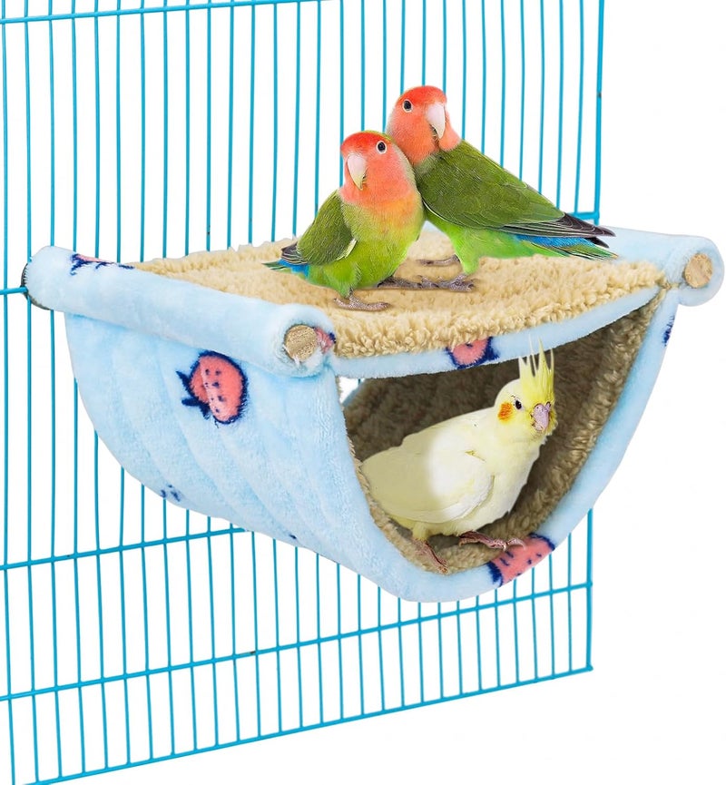 Cama para pájaros para jaula colgante, hamaca para acurrucarse, cabaña, tienda de campaña de loro, juguete para rodar de pájaros, perca para periquitos, cacatúa, pinzón conures - Image 2