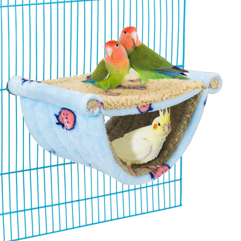 Cama para pájaros para jaula colgante, hamaca para acurrucarse, cabaña, tienda de campaña de loro, juguete para rodar de pájaros, perca para periquitos, cacatúa, pinzón conures - Image 1