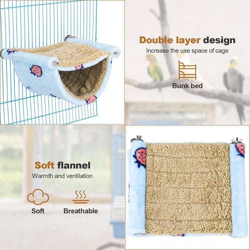 Cama para pájaros para jaula colgante, hamaca para acurrucarse, cabaña, tienda de campaña de loro, juguete para rodar de pájaros, perca para periquitos, cacatúa, pinzón conures - Image 5