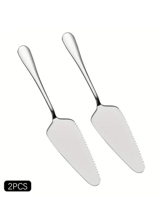 Silvery 410 Stainless Steel Cake Tray Pizza Peel Triangular Slicing Tool - Image 5
