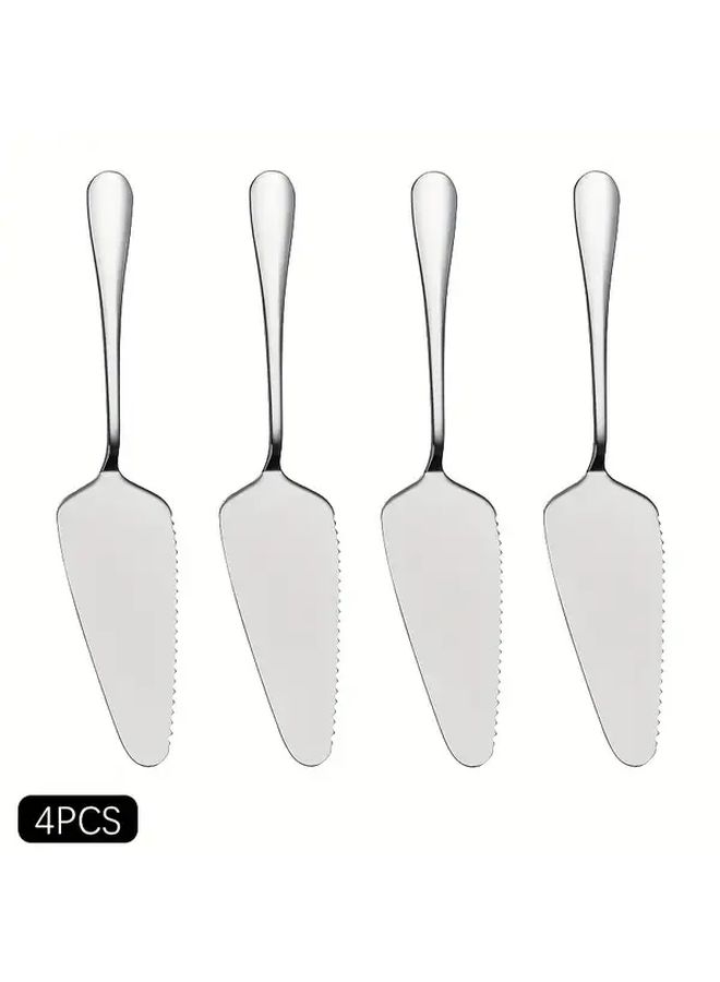 Silvery 410 Stainless Steel Cake Tray Pizza Peel Triangular Slicing Tool - Image 4