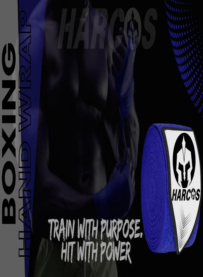 Harcos Breathable Boxing Hand Wrap Inner Gloves Elasticated Thumb Loop Bandages,Men Women Mitts Straps Wrist Protection Muay Thai (Black, 108 Inches (2.75 Meter)) - Image 3