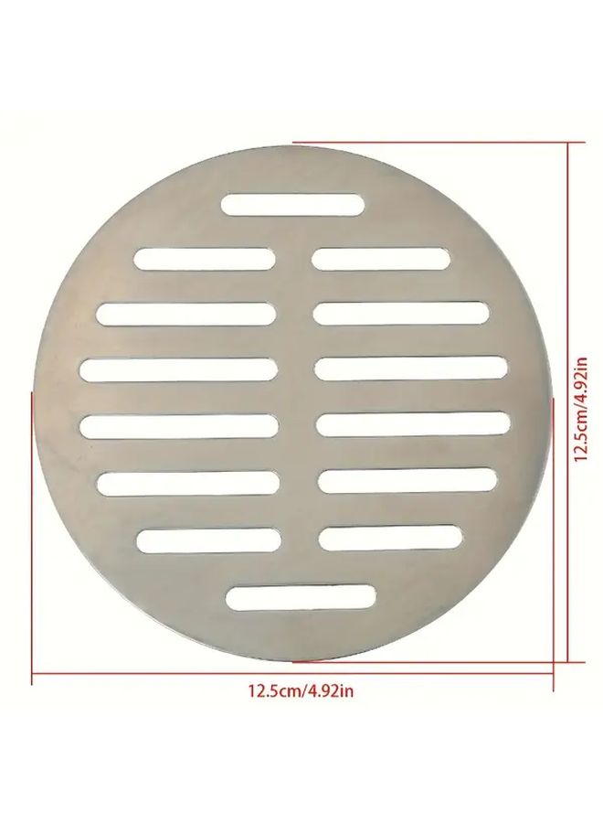 2pcs Stainless Steel Round Floor Drain Covers 5 Inch Odor Proof Mesh - Image 3
