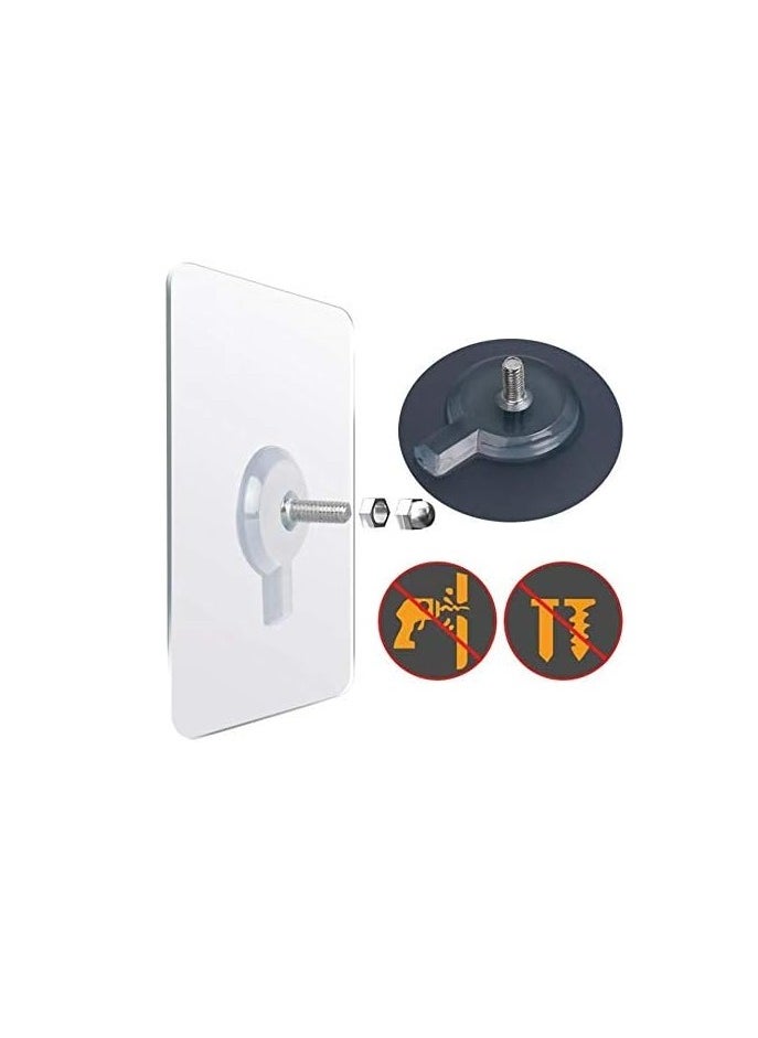 4 Nail replacement - an adhesive nail to fix things on the wall and for hanging - instead of driving nails into the wall - goodbye to distorting the walls - 4 pieces
