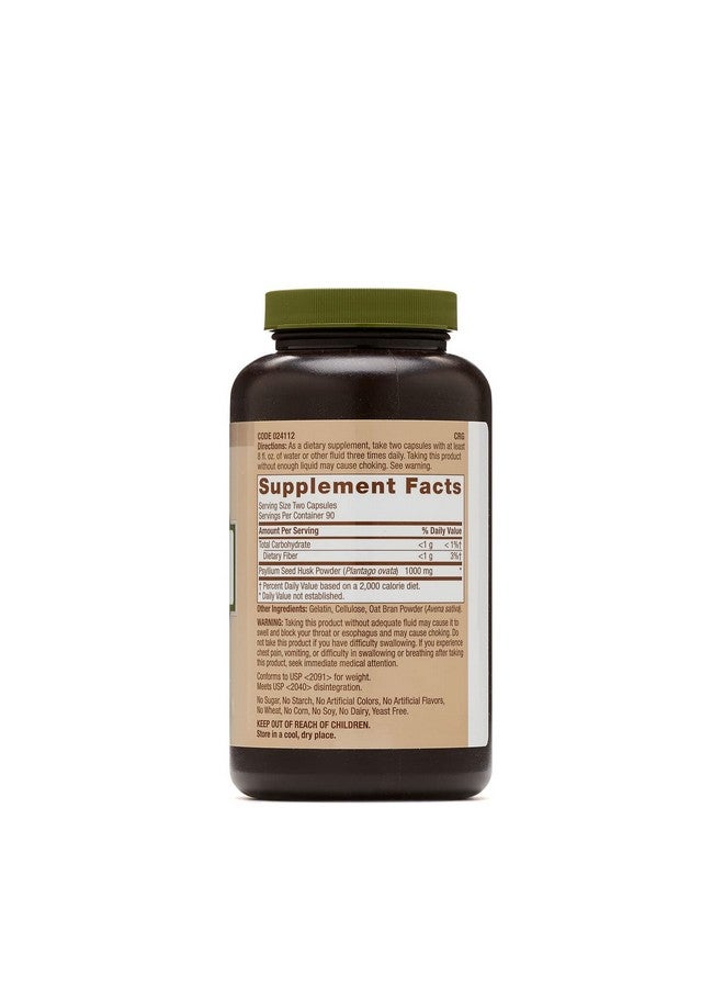 GNC Natural Brand Psyllium Seed Husk 500Mg 180 Capsules Supports Digestive Health - Image 3