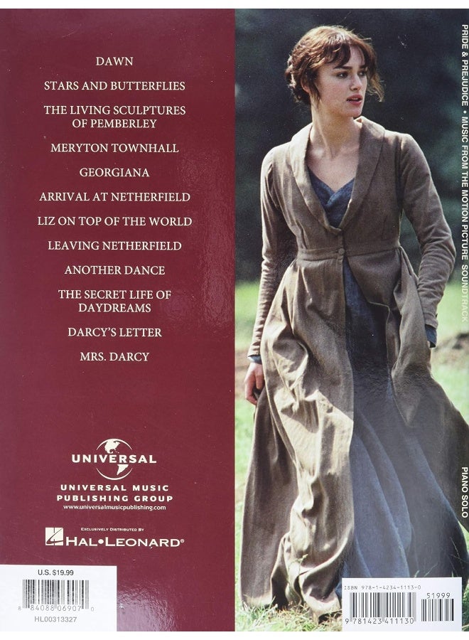 Pride and Prejudice: Music from the Motion Picture Soundtrack- Piano Solo - Image 2