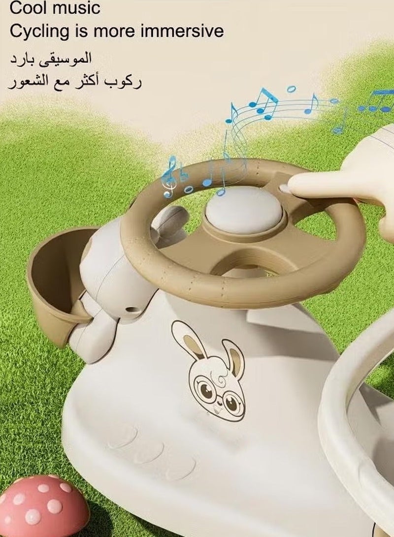 Ride on Swing Cars for Kids Baby，Children's Rocking Car, Light Twisting Magic Children's Car, Children can Sit in the Stroller, Extended Baby Rocking Car, Riding Toys for Young Children, with PU Luminous Wheels, with Storage Box, Environmentally Friendly Material, Smooth Sliding, Anti-Rollover, Suitable for Children Aged 1 to 6 - Image 4