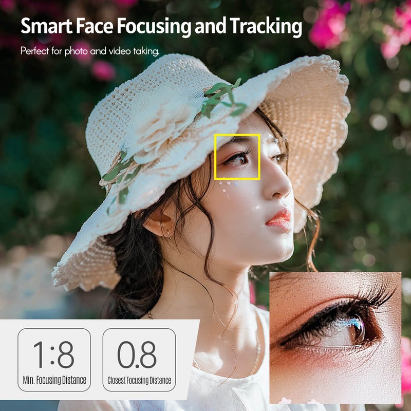 عدسة كاميرا YNLENS YN85mm F1.8S DF 85MM بالتركيز التلقائي، فتحة قابضة كبيرة F1.8، 9 شفرات ضمن 8 مجموعات، محرك تركيز عالي الجودة، تركيز ذكي على الوجه، لاستبدال عدسات كاميرات سوني E-Mount - Image 2