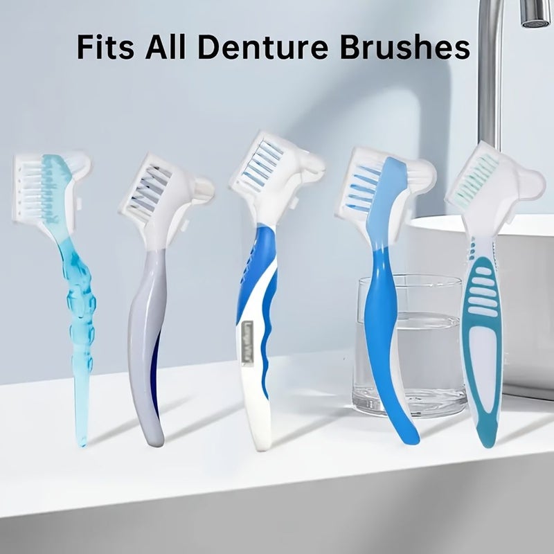 3pcs Denture Toothbrush Protector Set Portable Travel Case Ventilation Holes for Clean Breathable Storage - Image 4