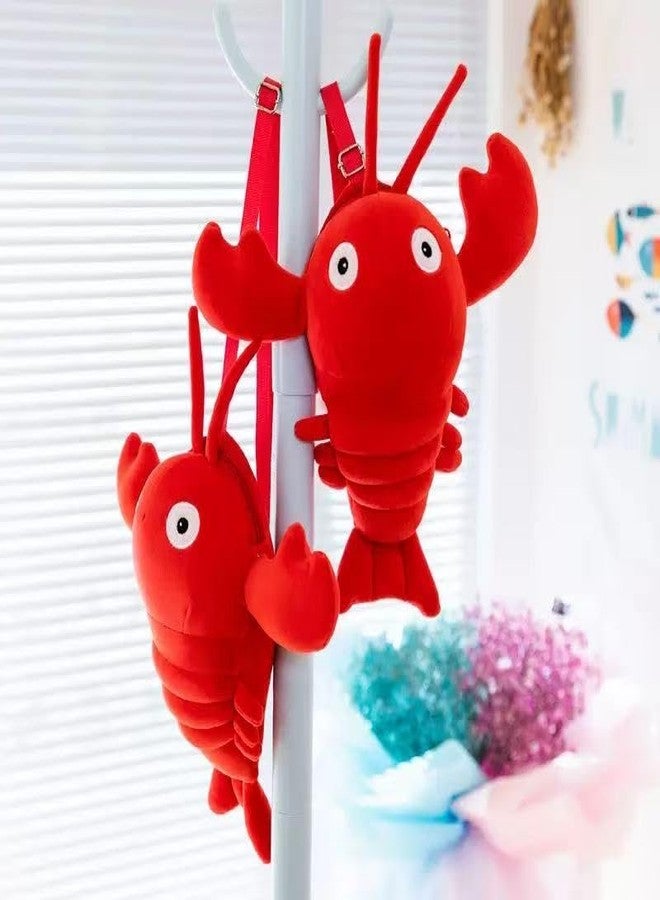 Ueeksry Adorable Lobster Plush Shoulder Bag - Kawaii Animal Shape Crossbody Bag, Novelty Purse Wallet Messenger Bag - Image 5