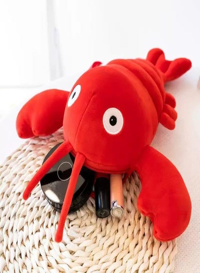 Ueeksry Adorable Lobster Plush Shoulder Bag - Kawaii Animal Shape Crossbody Bag, Novelty Purse Wallet Messenger Bag - Image 3