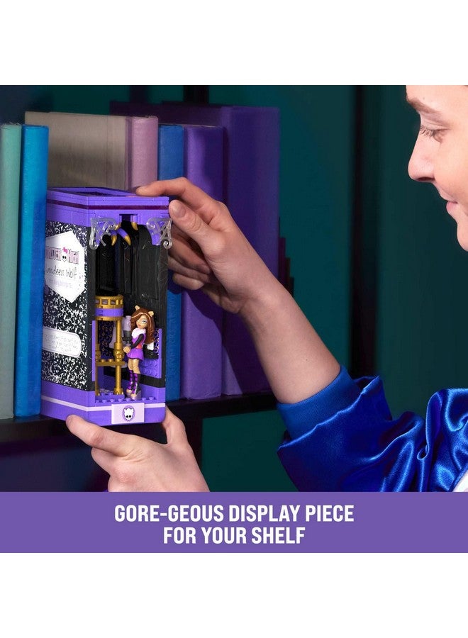 Mega Brands مجموعة بناء شخصية ميني مونسٹر هاي العملاقة - عرين كلويدين مع 299 قطعة، ركن الكتب للمجمعين - Image 3