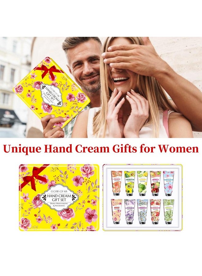 RUNBEN 10 Pack Hand Cream Gifts,Christmas Gifts for Women,Stocking Stuffe for Teen Girls,Bridesmaid Gifts,Thank You Gifts Hand Cream for Dry Hands,Teacher Gifts Birthday Hand Lotion Gifts Set for Coworkers - Image 2
