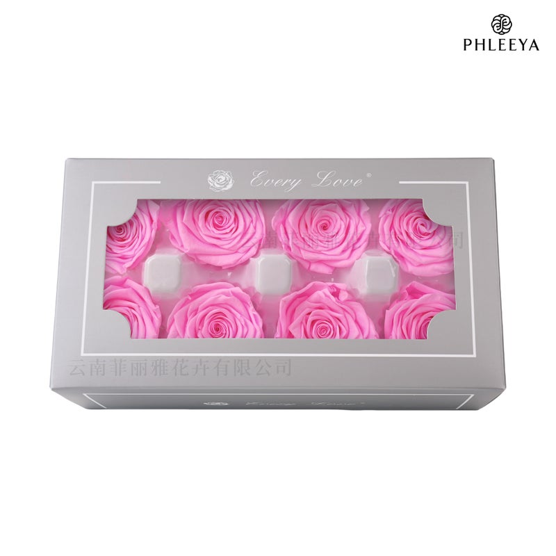 Eternal Flower Rose Flower Head Diy Material 4-5Cm8 Finished Bouquet Gift High Sense Dried Flowers Flowers - Image 1