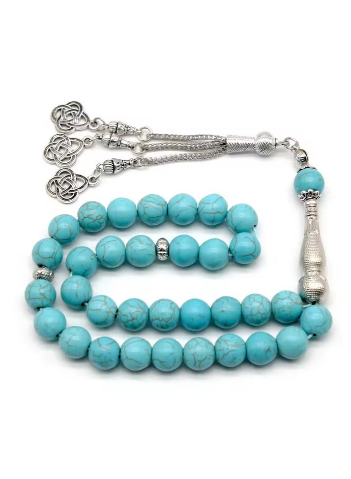 10mm 33 Beads Natural Stones Muslim Rosary Beads Ramadan Eid Gifts Turkey Bracelet Arabic Islamic Prayer Beads Handmade Jewelry