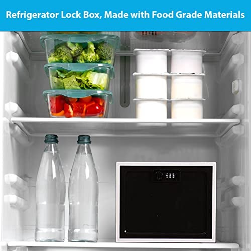 Habit Control Medicine Lock Box with Combination Lock, Large Medication Lock Box with Code, Locked Refrigerator Box for Food, Snack, Tablet Storage Locker, Cell Phone Jail Classroom, Family (Black) - Image 3