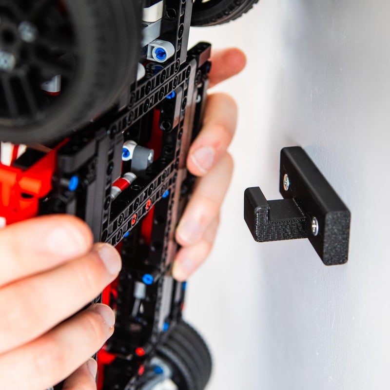 Brickify Wall Mount Bracket Compatible With Lego Technic 42125 Ferrari 488 GTE - Securely Display Your Car - Lego Set NOT Included - Image 2