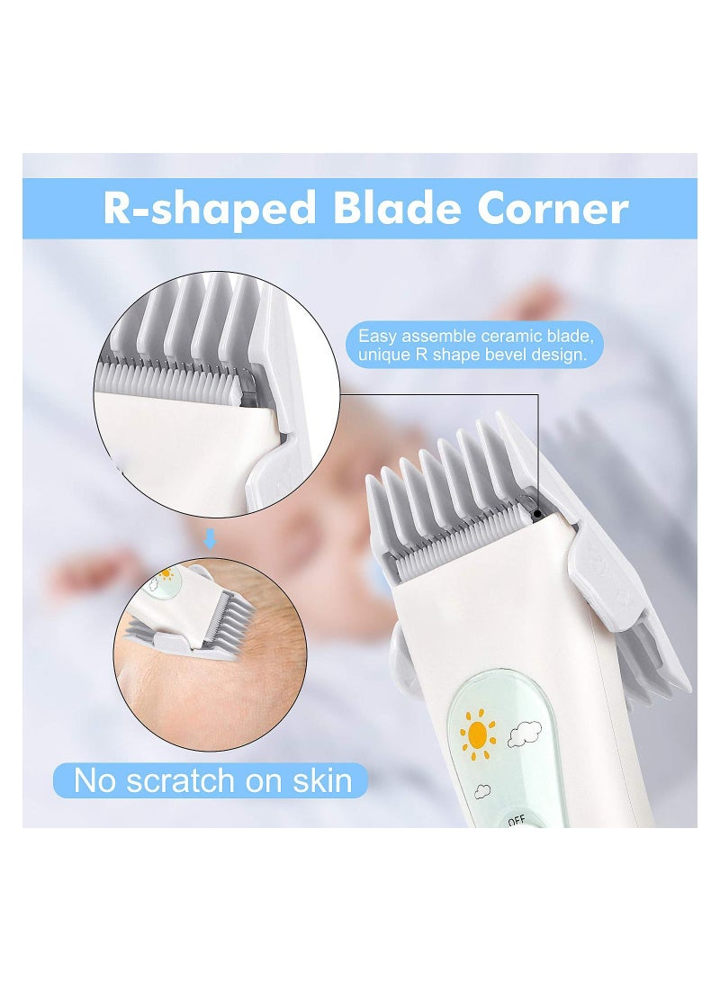 KASTWAVE Baby Hair Clipper for Easy Storage, USB Rechargeable, Waterproof, 3 Guide Combs - Image 5