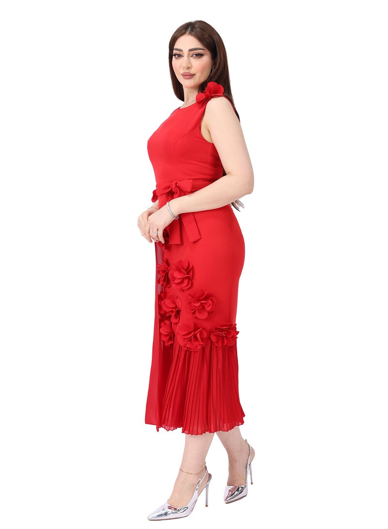 Modern Design A luxurious occasion dress with an elegant design for an exceptional look Shine with the most beautiful looks with this dress specially designed to give you a charming presence at every occasion - Image 2
