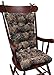 Klear Vu The Gripper Non-Slip Cabernet Tapestry Jumbo Rocking Chair Cushions - Image 2