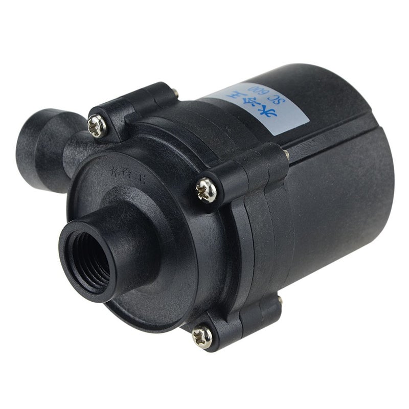 BXQINLENX نظام تبريد المياه BXQINLENX SC600 DC 12V لوحدة المعالجة المركزية مع مضخة مياه 132.09 GPH 10W بدون فرشاة للكمبيوتر المكتبي والكمبيوتر المحمول - Image 3