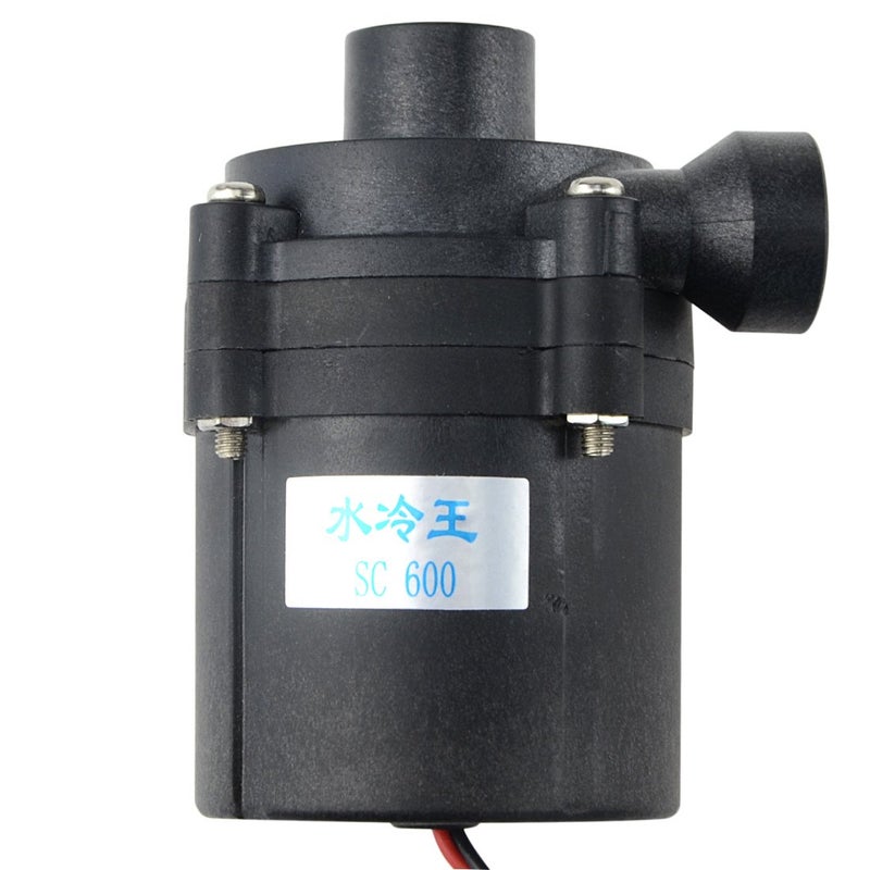 BXQINLENX نظام تبريد المياه BXQINLENX SC600 DC 12V لوحدة المعالجة المركزية مع مضخة مياه 132.09 GPH 10W بدون فرشاة للكمبيوتر المكتبي والكمبيوتر المحمول - Image 4