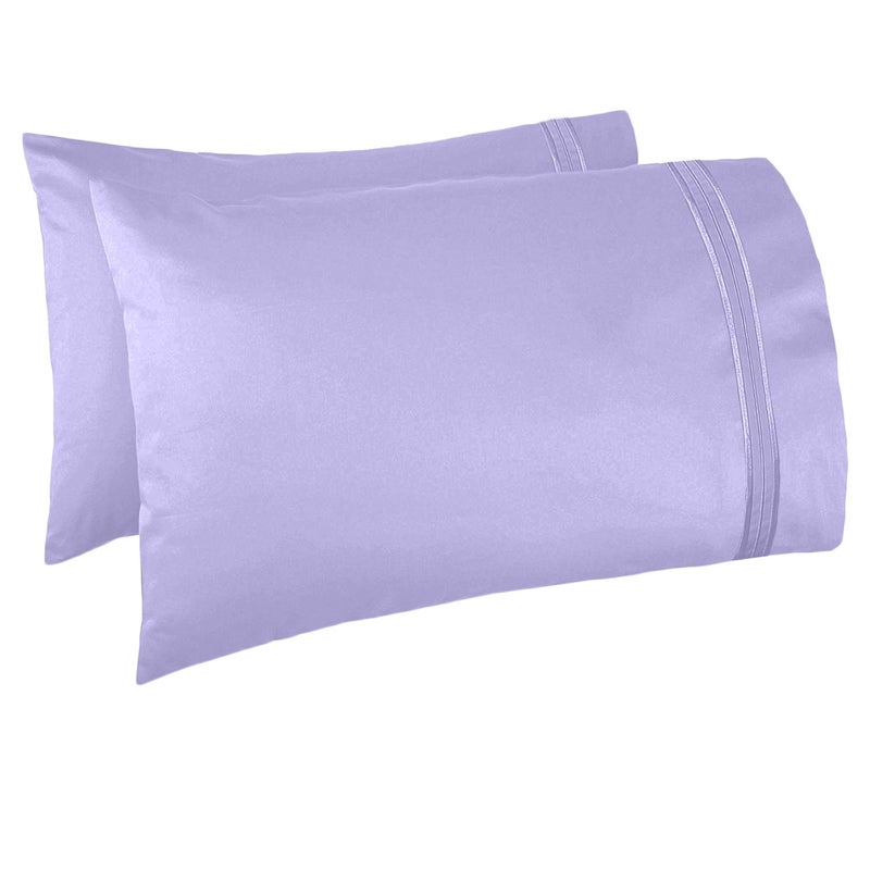 Clara Clark  Supreme 1500 Collection 4pc Bed Sheet Set - Queen Size  Lavender - Image 5