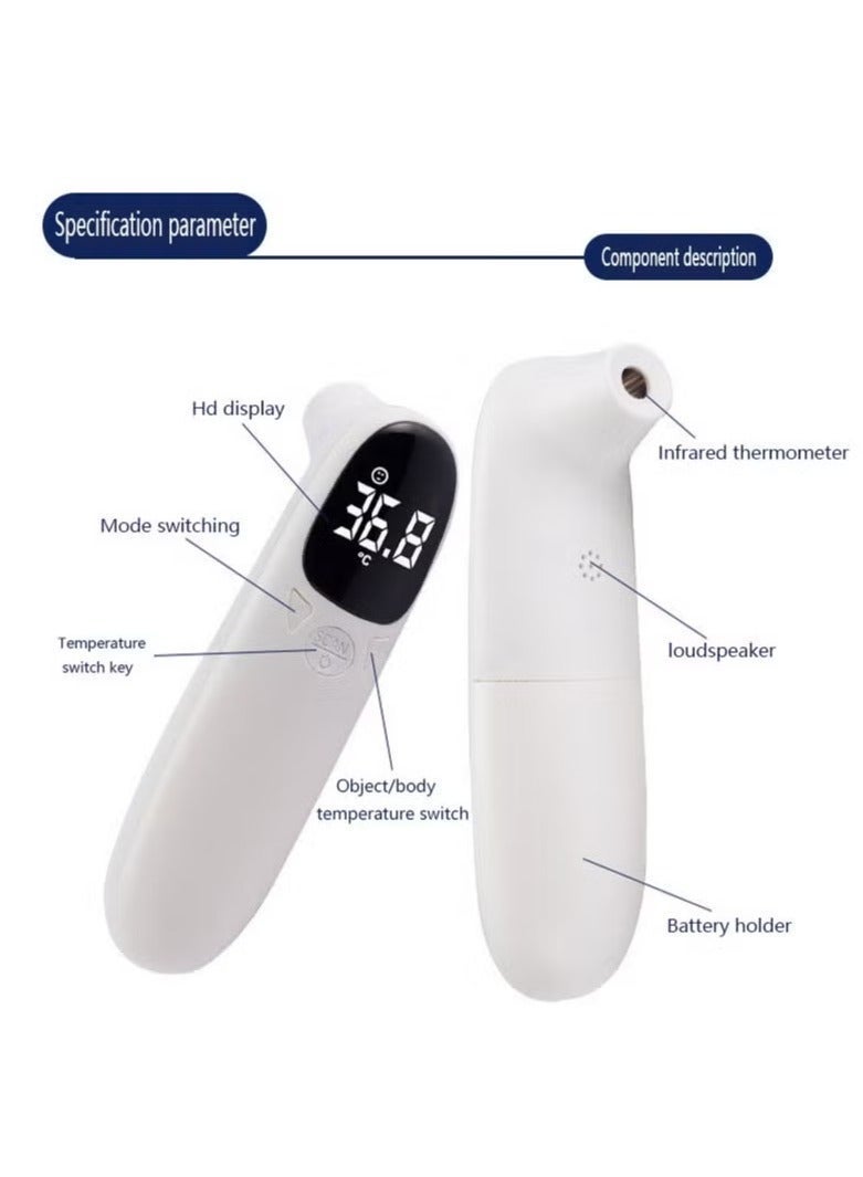 إنفراريد مقياس حرارة بالأشعة تحت الحمراء بدون تلامس، قياس دقيق لدرجة حرارة الجبين والأجسام، وضع مزدوج °F/°C، للأطفال الرضع والأطفال والكبار، دقة طبية - Image 3