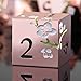 DNDND Metal Dice Set DD DNDND 7 PCS Flower Metallic DND Dice Set with Gorgeous Gift Case for Dungeons and Dragon Tabletop Game Gold with White Flower - Image 3