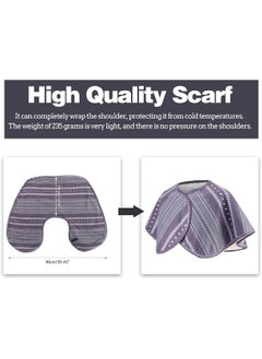 Semme Semme Warm Shoulder Shawl Cape, Washable Neck Heat Pad Double-sided Plush Shoulder Shawl for Winter  - Image 3