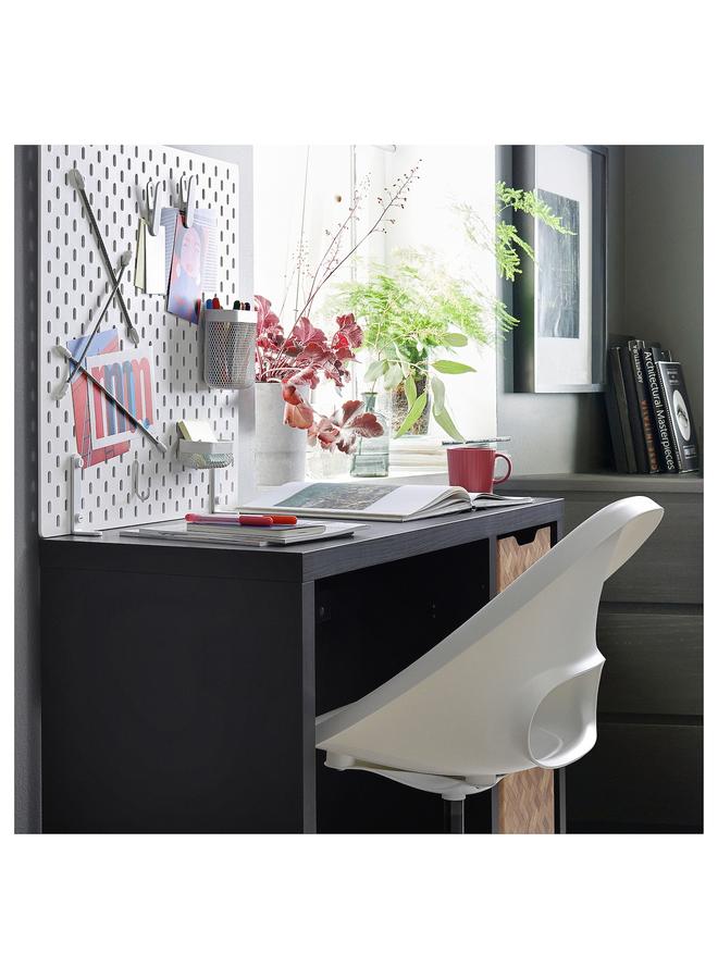 erorex Desk, Black-Brown, 111X39 Cm - Image 3