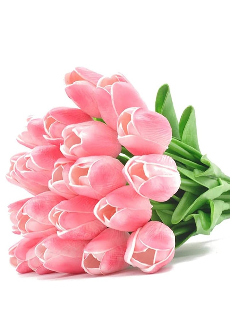 زهور الزنبق الوردي الحرف اليدوية ديكور المنزل الزفاف الطرف حديقة  - Image 1