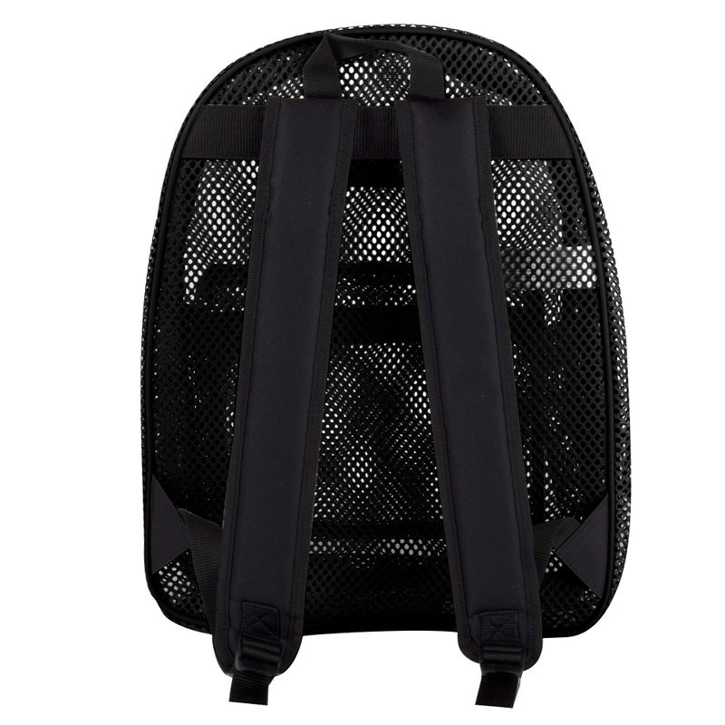 Summit Ridge Mesh Backpacks for Kids, Adults, School, Beach, and Travel, Colorful Transparent Mesh Backpacks with Padded Straps - Image 4