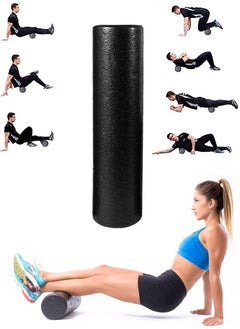 Sports High Density Yoga Foam Roller for Back, Legs Exercise, Massage, Muscle Recovery and for Pain Relief Great for Fitness Enthusiasts of all Levels 60Cm Perfect for Developing Core and Stamina  - Image 1