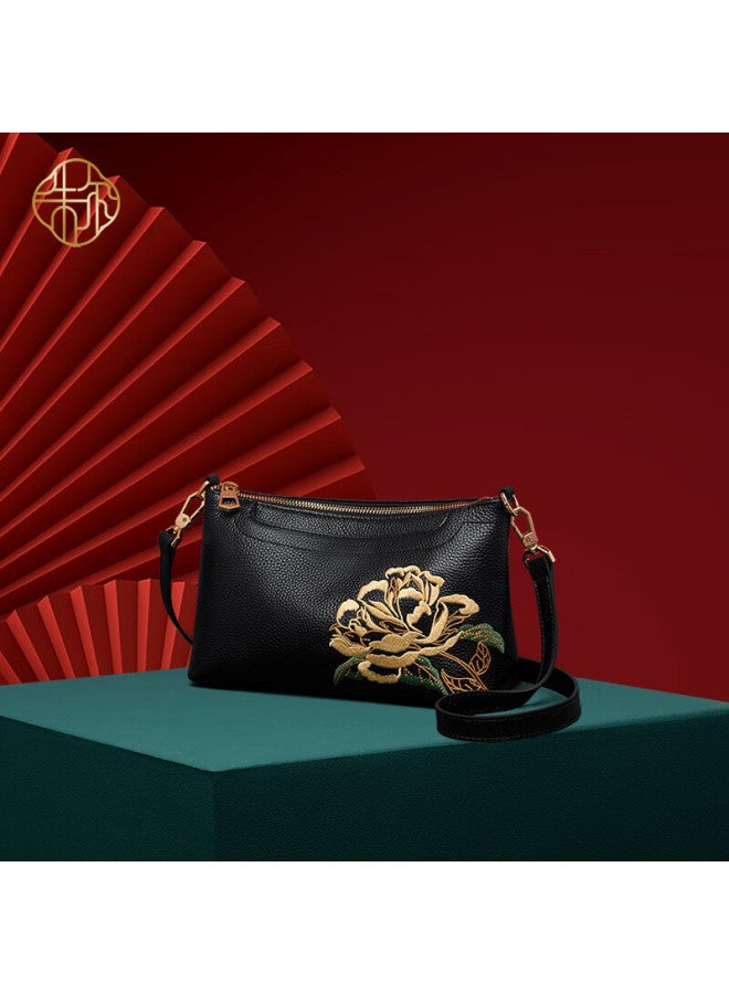 Zooler Women's Handbag, Chinese-style Embroidered Crossbody Bag, Fashionable Shoulder Bag, Ladies' Purse, Mom's Bag, New Year Gift For Wife - Image 4