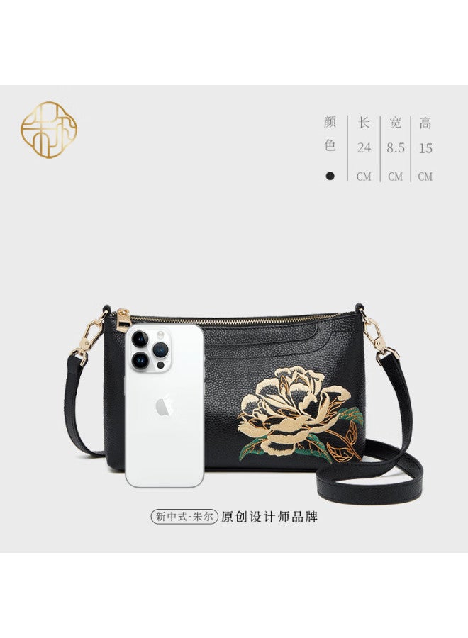 Zooler Women's Handbag, Chinese-style Embroidered Crossbody Bag, Fashionable Shoulder Bag, Ladies' Purse, Mom's Bag, New Year Gift For Wife - Image 2