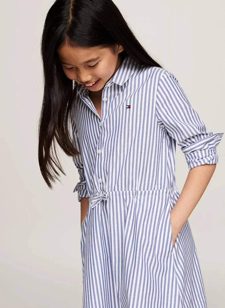 تومي هيلفيغر Striped Shirtdress Dress