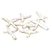 LE SKY 4 Pcs Natural Pearl Pendants Irregular Cross Shape Cultured Freshwater White Baroque Pearl Charms for Jewelry Making Gift - Image 2