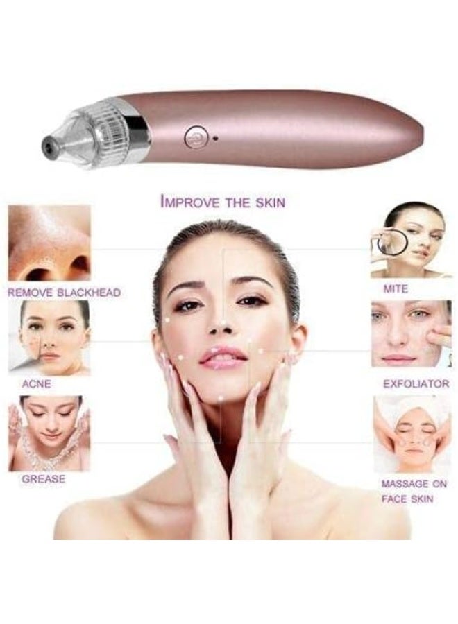 Generic Blackhead Remover Vacuum Pore Cleaner with Multiple Heads – Facial Deep Cleansing Device – Nose & Face Pore Cleaning Tool – Rechargeable – Multicolor - Image 3