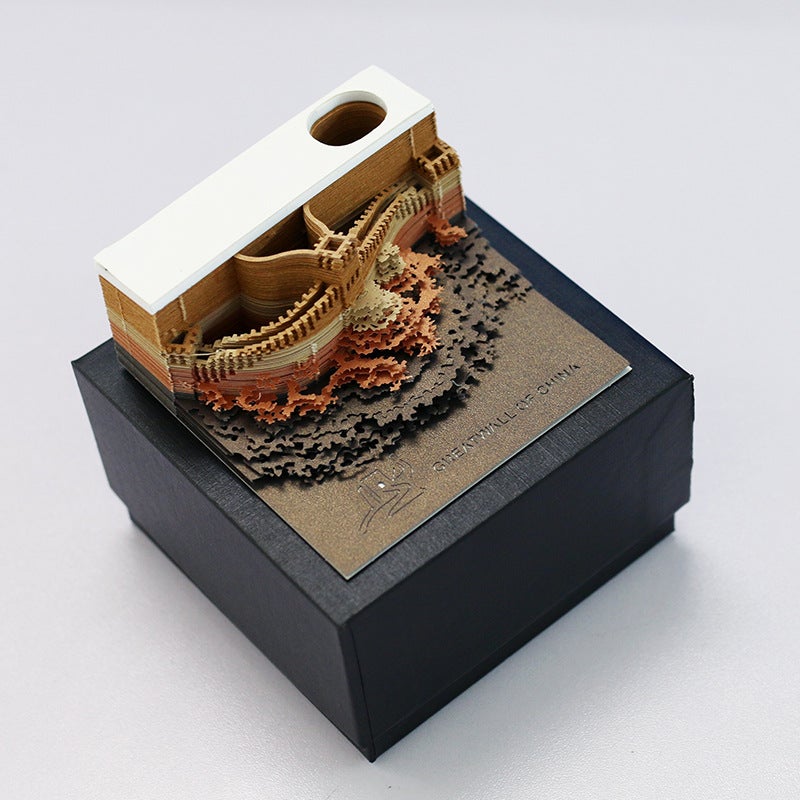 【Sticky Notes Collection】Harry Potter 3D Sticky Notes Castle 3D Paper Sculpture Model Building Calendar Holiday Gift - Image 1