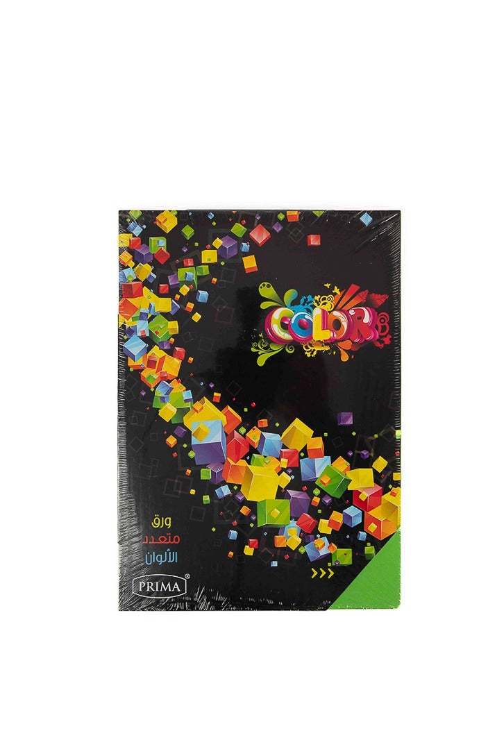 بريما ورق ملون A4 - 10 ألوان × 10 ورقات (100 ورقة) | 80 جم/م²، نغمات زاهية للتصوير والطباعة، مناسب للطباعة والماكينات الضوئية، مثالي للفنون، الأوريجامي والحرف اليدوية بتباين ألوان واضح وجودة طباعة حادة - Image 1