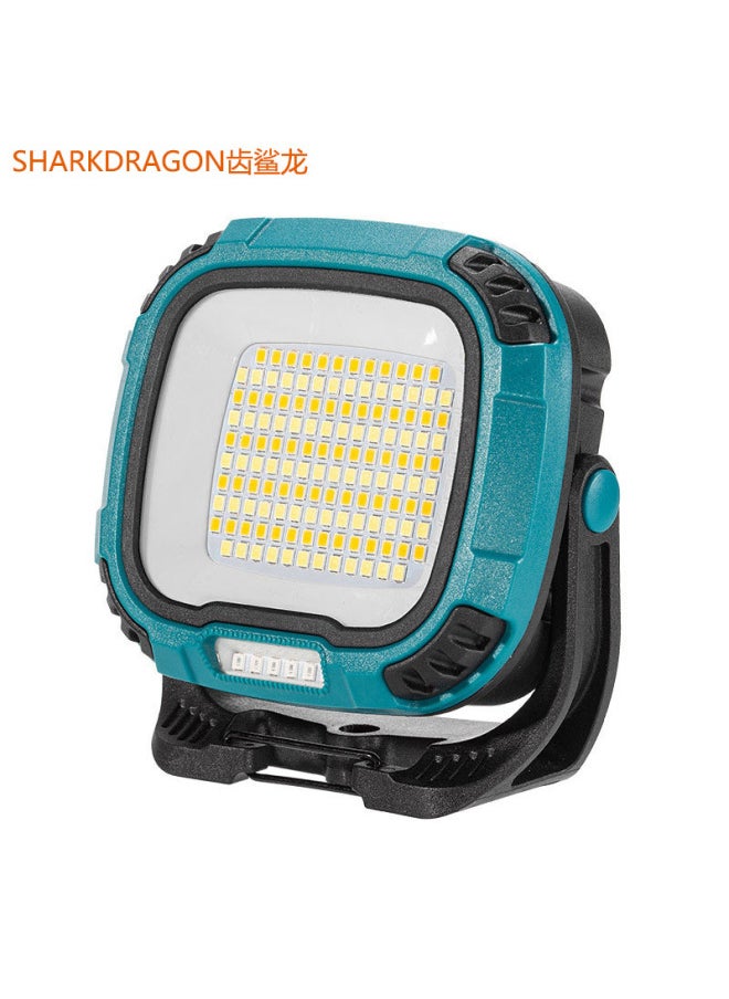 Generic Cross Border COB Work Light Type-C Rechargeable Outdoor Lighting Flood Light Portable LED Camping Light-Color:W892-3 Yellow (built-in Battery + Hook)  - Image 1