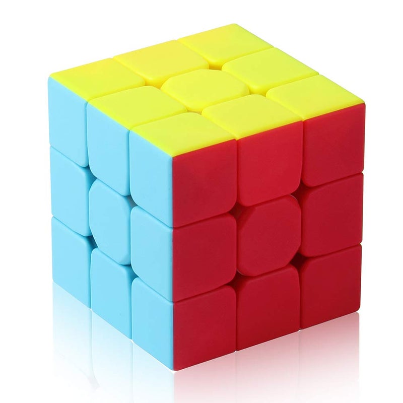 ROXENDA 3x3 Speed Cube, 3x3x3 QYTOYS Warrior S Speed Cube Stickerless Frosted Puzzle Magic Cube (Stickerless) - Image 1