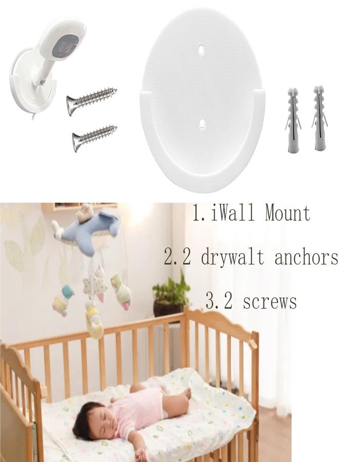 EUGFI Wall Mount for Nanit for Nanit Flex Stand Easy Setup Secure Monitor Attachment Top Down View for Crib Ideal for New Parents Convenient Multi Stand Solution - Image 4