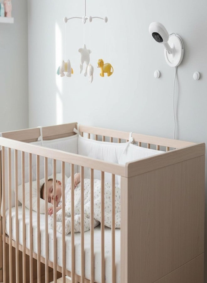 EUGFI Wall Mount for Nanit for Nanit Flex Stand Easy Setup Secure Monitor Attachment Top Down View for Crib Ideal for New Parents Convenient Multi Stand Solution - Image 5