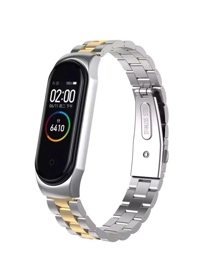 Metal Bands for Xiaomi Mi Band 8/7, Adjustable Stainless Steel Replacement Strap with Magnetic Buckle for Xiaomi Mi Band 8/7 Xiaomi Smart Band 8/7 Women Men - Image 3