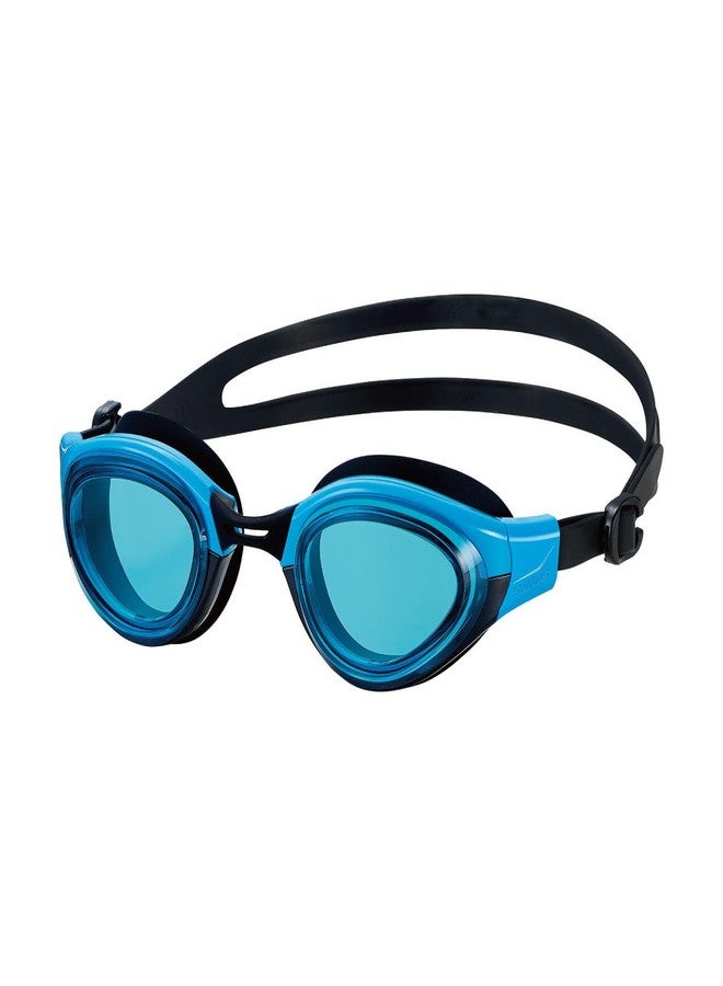 SWANS SLG-100N Sky Blue Swimming Goggles, With Comfortable Silicone Cushion, Strap Model, 99.9% UV Cut - Image 2