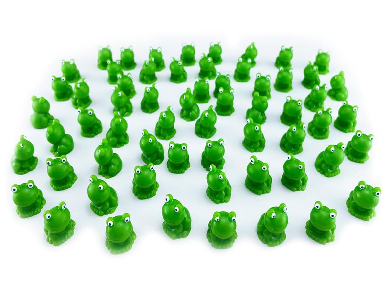 Jxpinet 200 Pcs Mini Frog Figurines Mini Resin Frogs for Fairy Home Garden Decorâ€¦ - Image 2