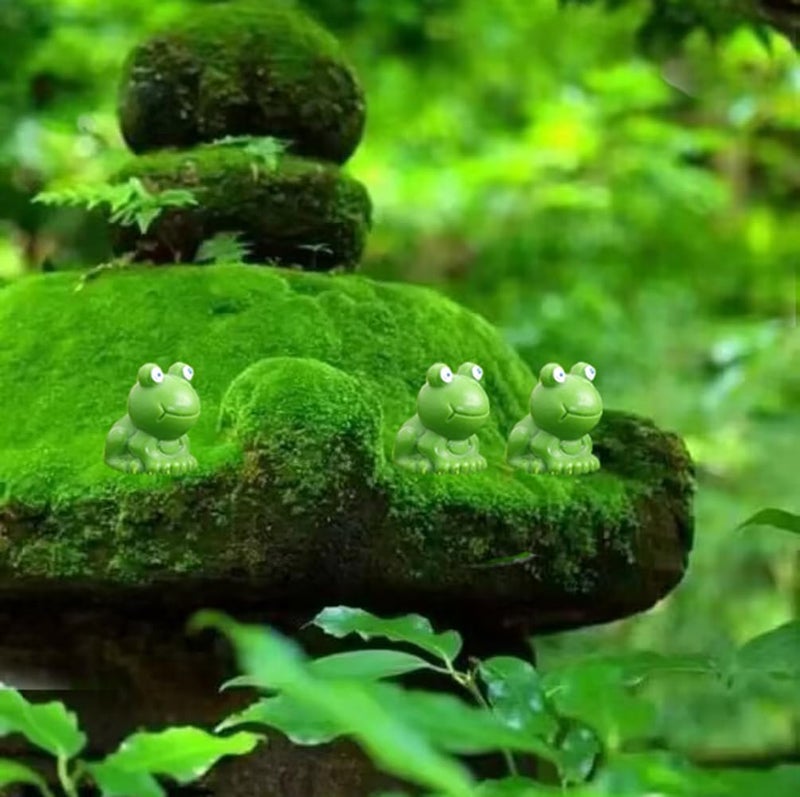 Jxpinet 200 Pcs Mini Frog Figurines Mini Resin Frogs for Fairy Home Garden Decorâ€¦ - Image 3